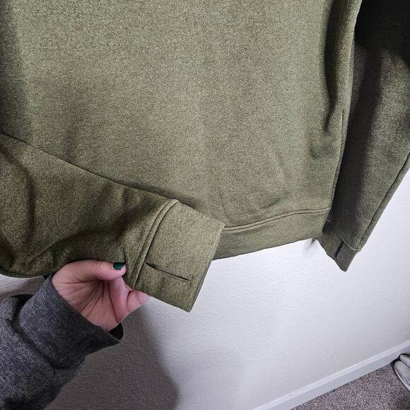 Burton Oak pullover hoodie green camo thumb holes Women's size Medium - Picture 7 of 8